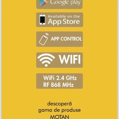 Centrala termica pe gaz in condensare Motan Condens 200AI (Inteligenta Artificiala), 35KW, WI-FI