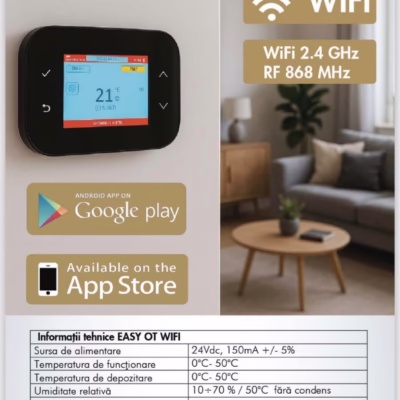 Centrala termica pe gaz in condensare Motan Condens 200AI (Inteligenta Artificiala), 25KW, Wi-Fi