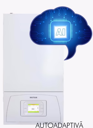 Centrala termica pe gaz in condensare Motan Condens 200AI (Inteligenta Artificiala), 35KW, WI-FI