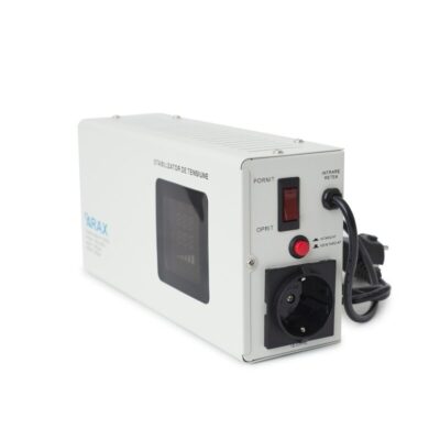 Stabilizator tensiune cu releu slim, sinusoidala pura + ecran LED, montare pe perete 500VA 300W