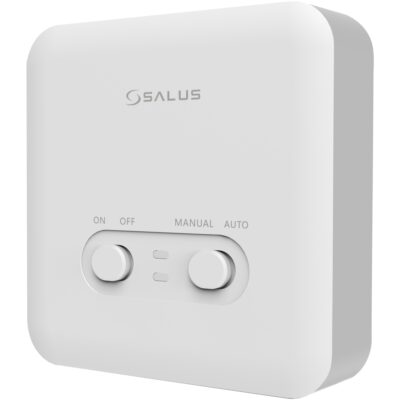 Termostat programabil fara fir Salus pentru centrala DT500RF, functie vacanta, functie sleep, auto/manual, afisaj LCD