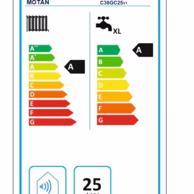 Set Centrala termica Motan Condens +100, 25kw + Stabilizator cu releu slim 500VA 300W + garantie 7 ani + Fitru ANTImagnetita