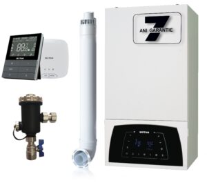 Set Centrala termica Motan Condens PLUS 100 25kw + Termostat SMART TH510-WRTS + Filtru antimagnetita + 7 ani garantie